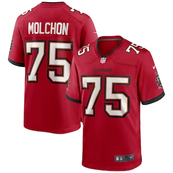 mens nike john molchon red tampa bay buccaneers game jersey